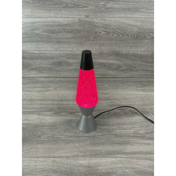 Lava Lamp 14.5” Motion & Glitter Cool Blue Liquid / Magenta Lava Model 2118 - Picture 2 of 7